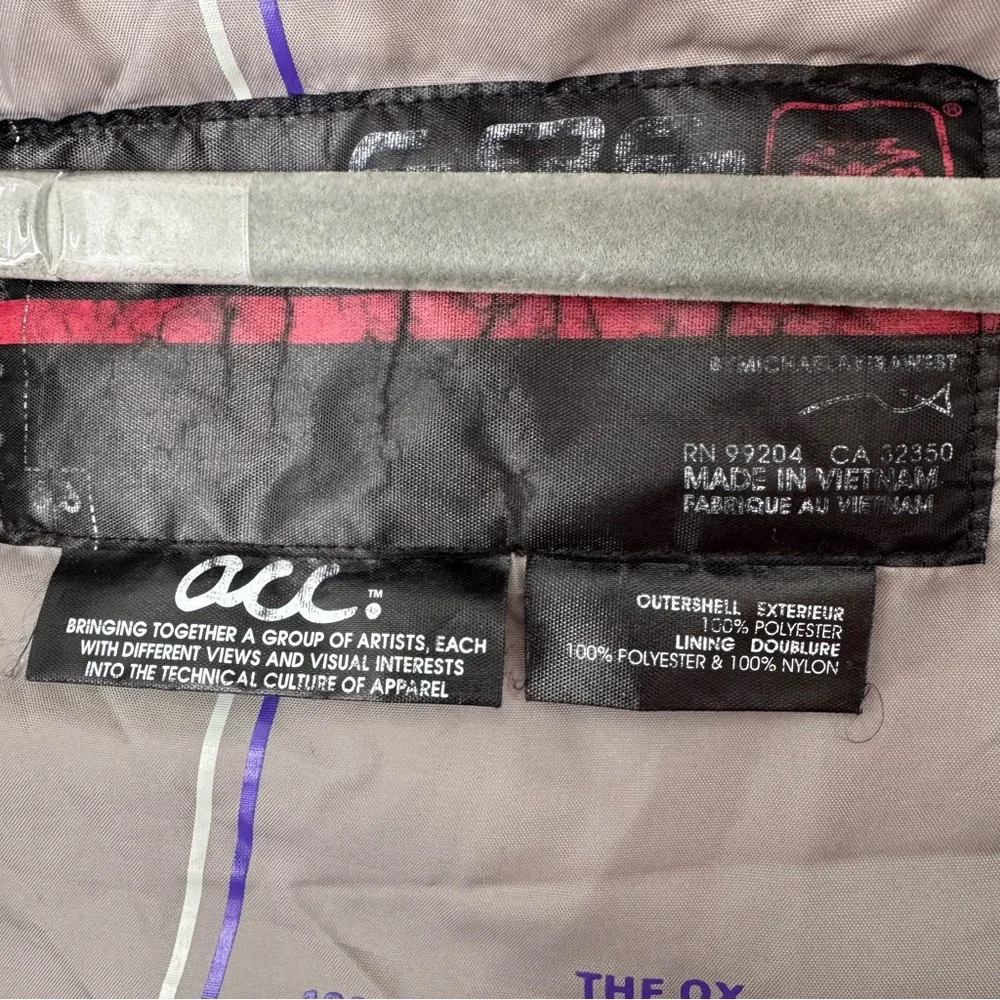 686 ACC X-Ray Jacket Purple Snowboard Ski Bones Michael Akira West Distressed XL - Picture 5 of 16